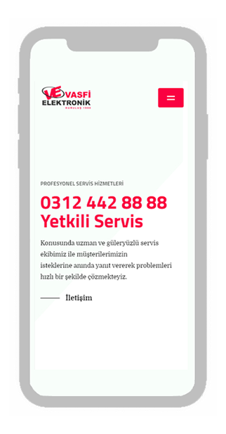 | Vasfi Elektronik | 0312 442 88 88 | Ankara Yetkili Servis Merkezi |